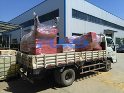 福瑞得机械手扶双轮压路机，座驾压路机正式装车发往客户所在地